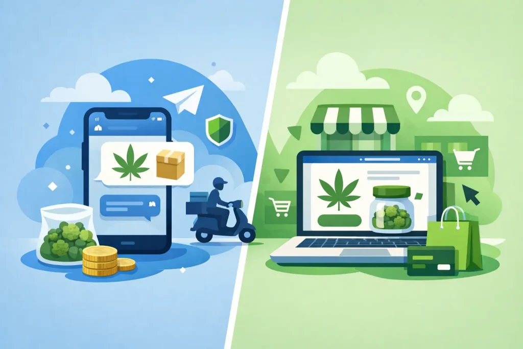 Telegram Orders vs Websites for Weed Buys